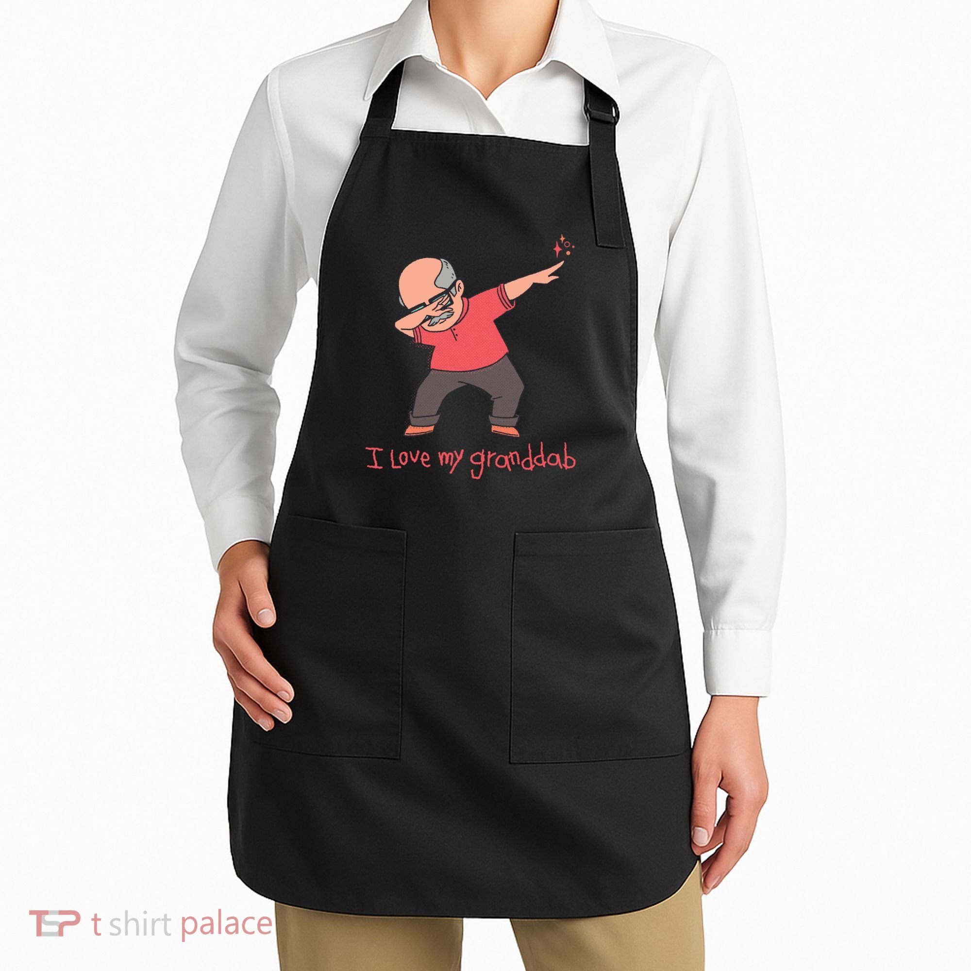 I Love My Granddab Apron