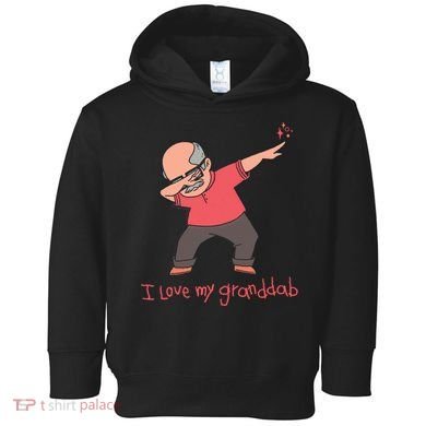 I Love My Granddab Toddler Hoodie
