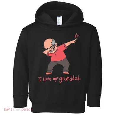 I Love My Granddab Toddler Hoodie