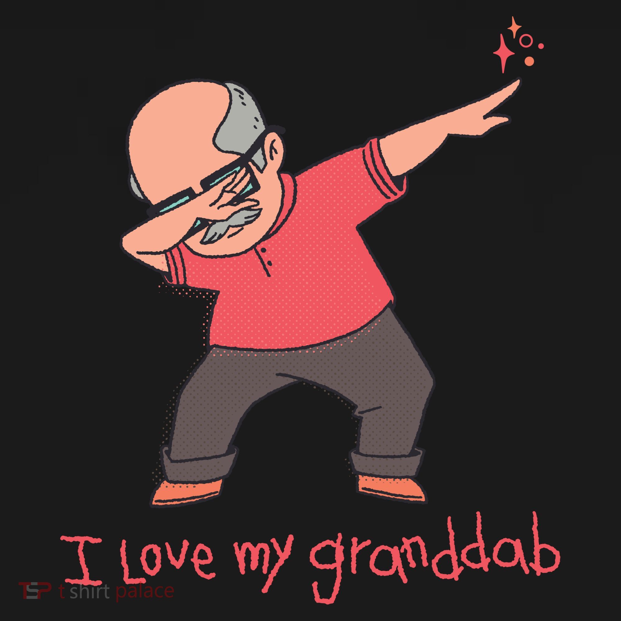 I Love My Granddab Visor