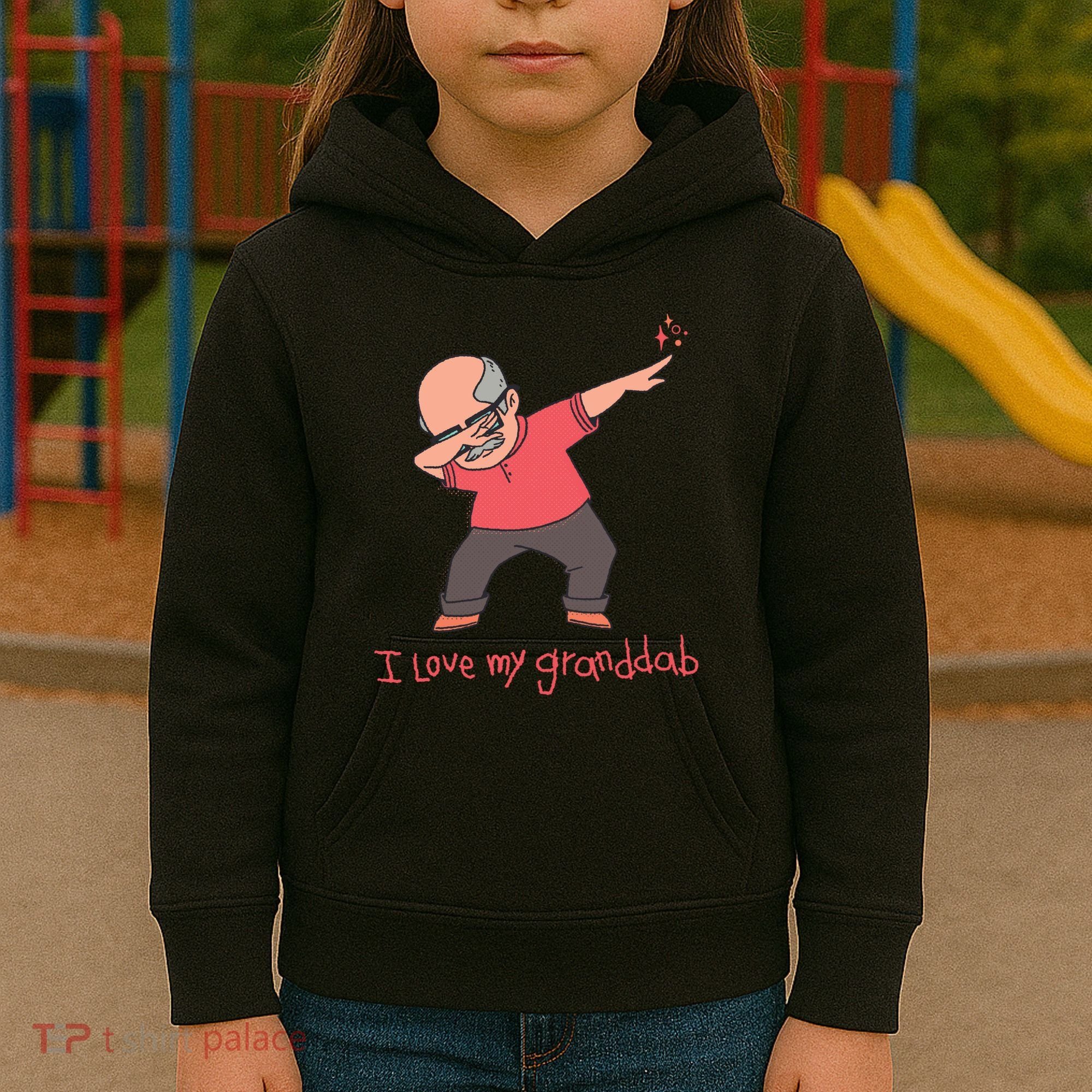 I Love My Granddab Kids Hoodie