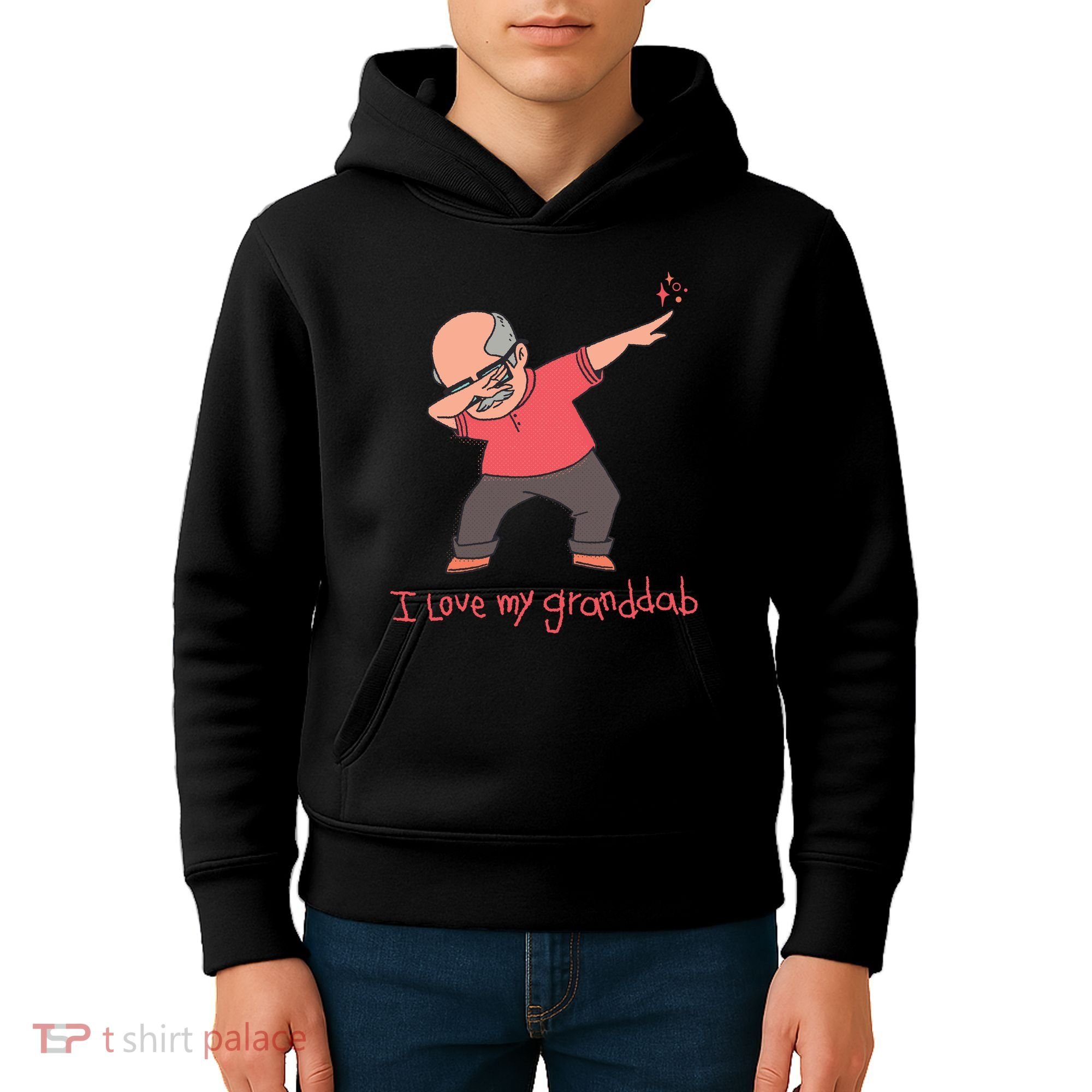 I Love My Granddab Kids Hoodie