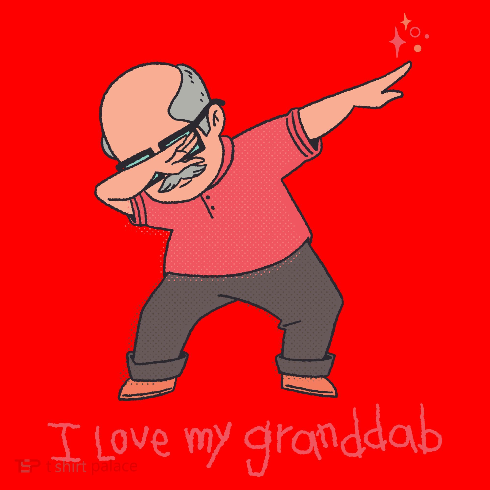 I Love My Granddab Santa Hat