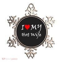 I Love My Hot Wife Ornament thumb 0