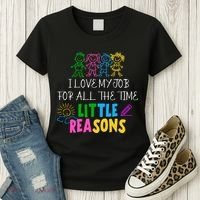 I Love My Job For All The Time Little Reasons Women's T-Shirt thumb 3