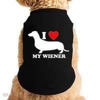 I Love My Wiener Doggie Tank thumb 0