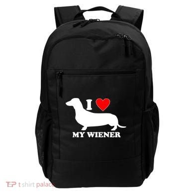 I Love My Wiener Backpack