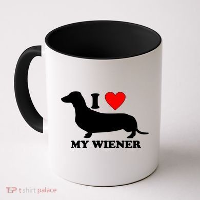 I Love My Wiener Coffee Mug