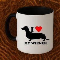 I Love My Wiener Coffee Mug thumb 2