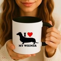 I Love My Wiener Coffee Mug thumb 3