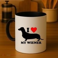 I Love My Wiener Coffee Mug thumb 4
