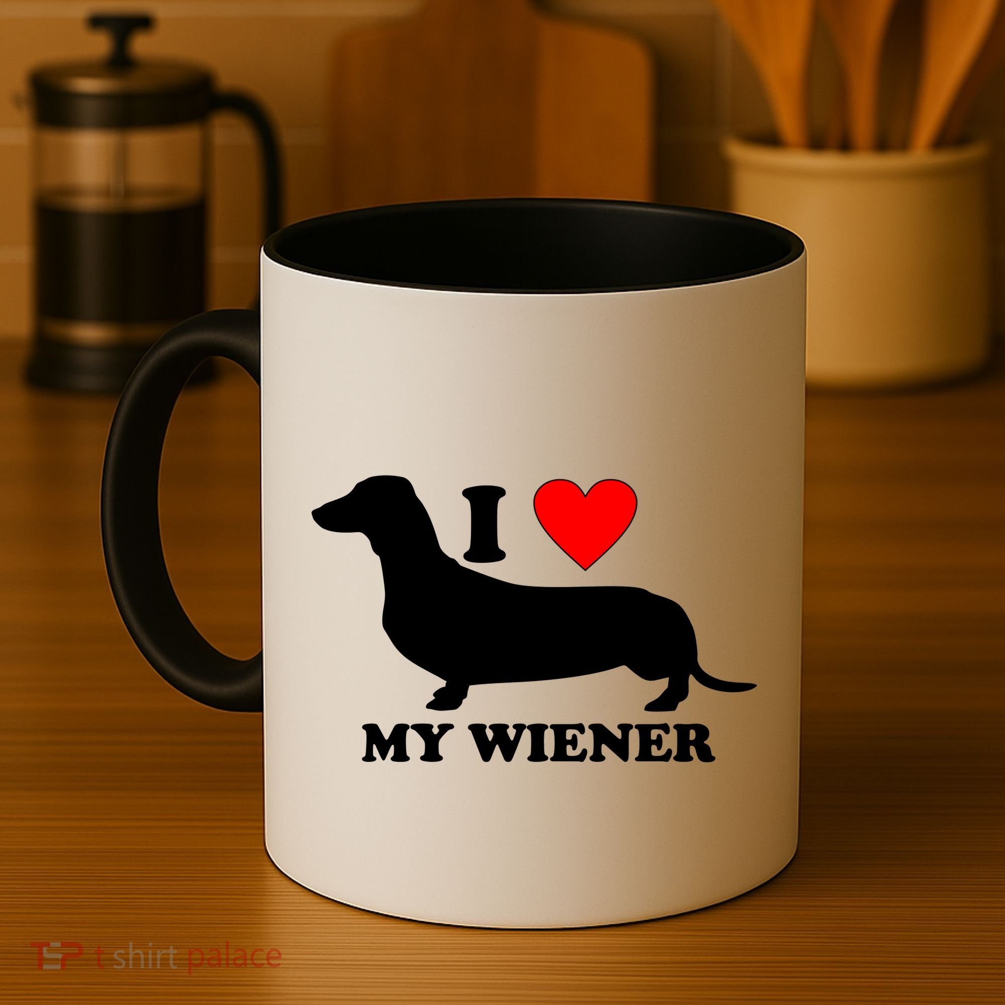 I Love My Wiener Coffee Mug