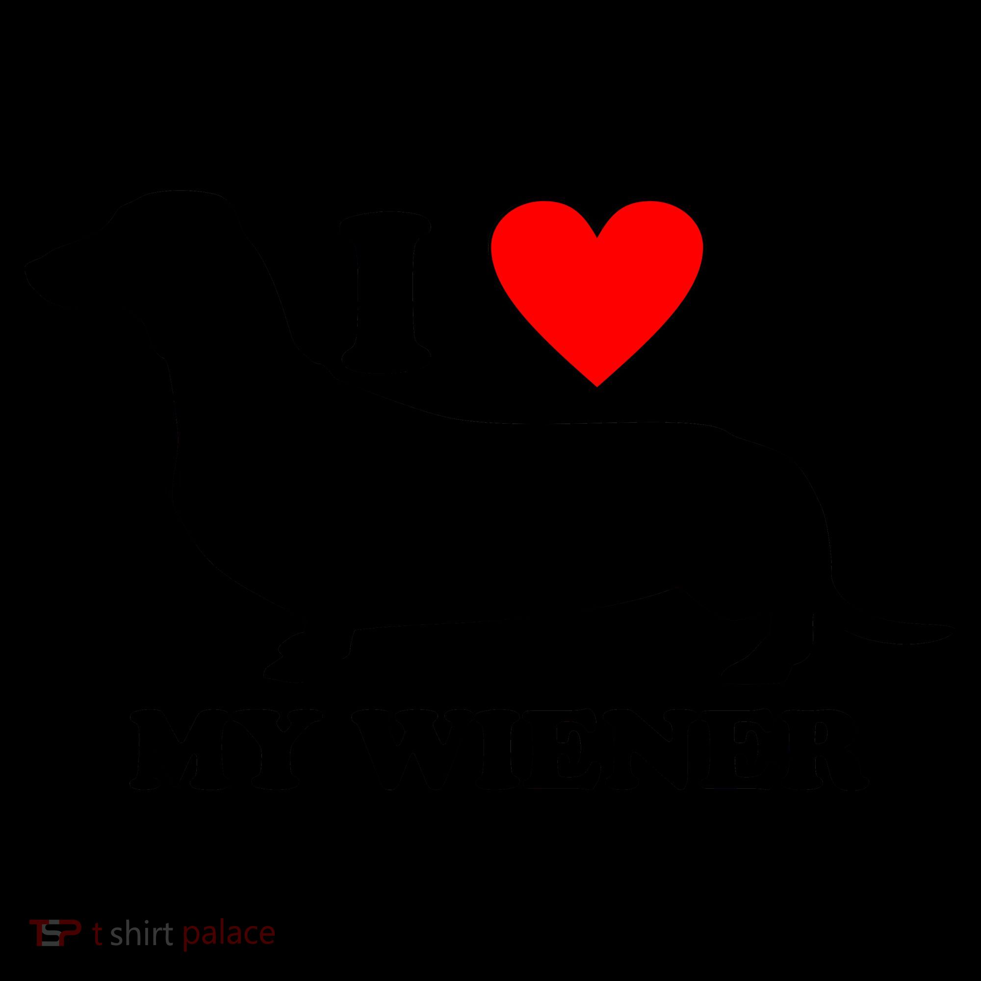 I Love My Wiener Coffee Mug