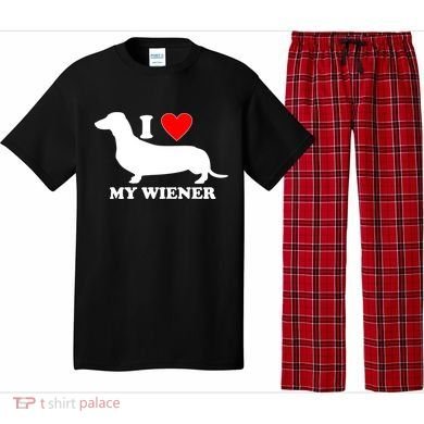 I Love My Wiener Pajama Set