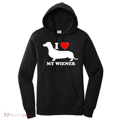 I Love My Wiener Women's Hoodie