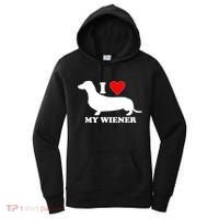 I Love My Wiener Women's Hoodie thumb 0