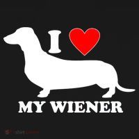 I Love My Wiener Women's Hoodie thumb 2