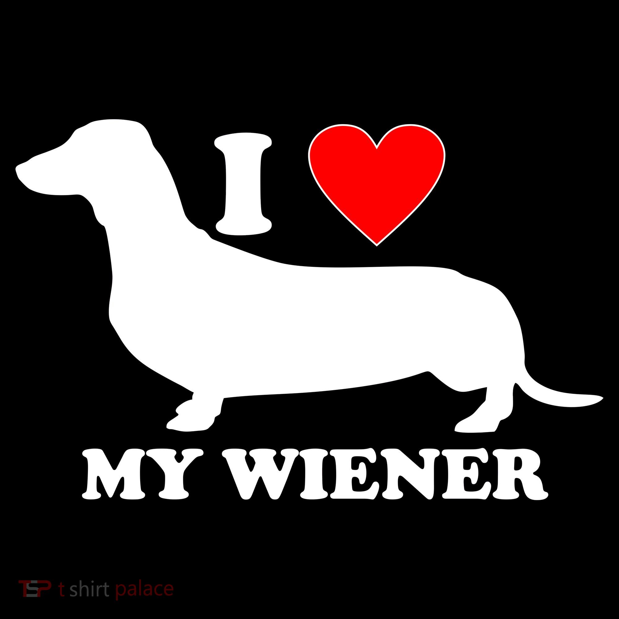 I Love My Wiener Women's Hoodie