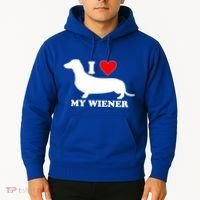 I Love My Wiener Hoodie thumb 2