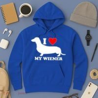 I Love My Wiener Hoodie thumb 3