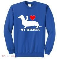 I Love My Wiener Sweatshirt thumb 0