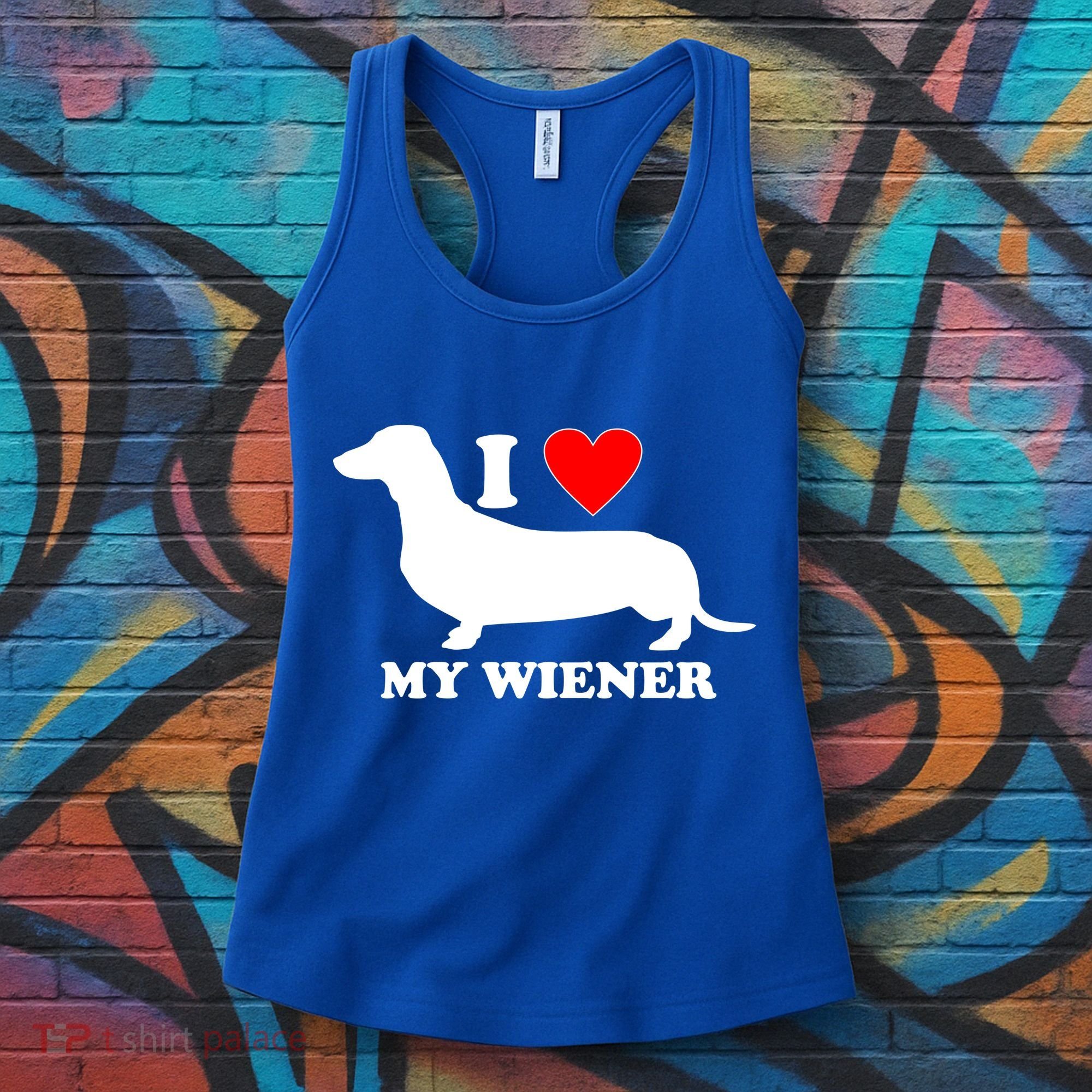 I Love My Wiener Women's Tank Top