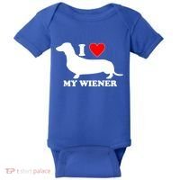 I Love My Wiener Baby Bodysuit thumb 0