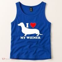 I Love My Wiener Tank Top thumb 2