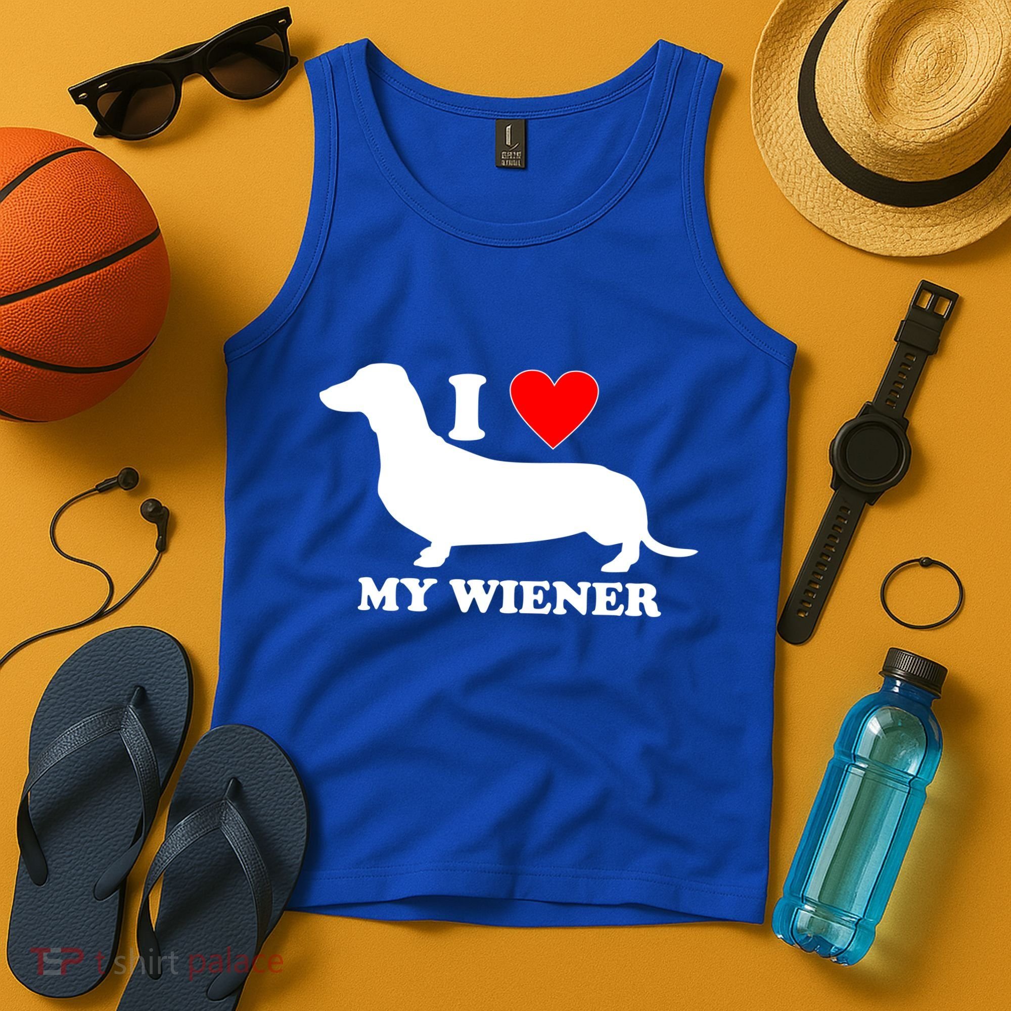 I Love My Wiener Tank Top