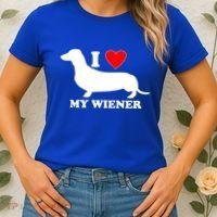 I Love My Wiener Women's T-Shirt thumb 2