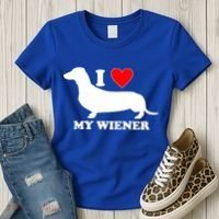 I Love My Wiener Women's T-Shirt thumb 3
