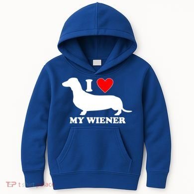I Love My Wiener Kids Hoodie