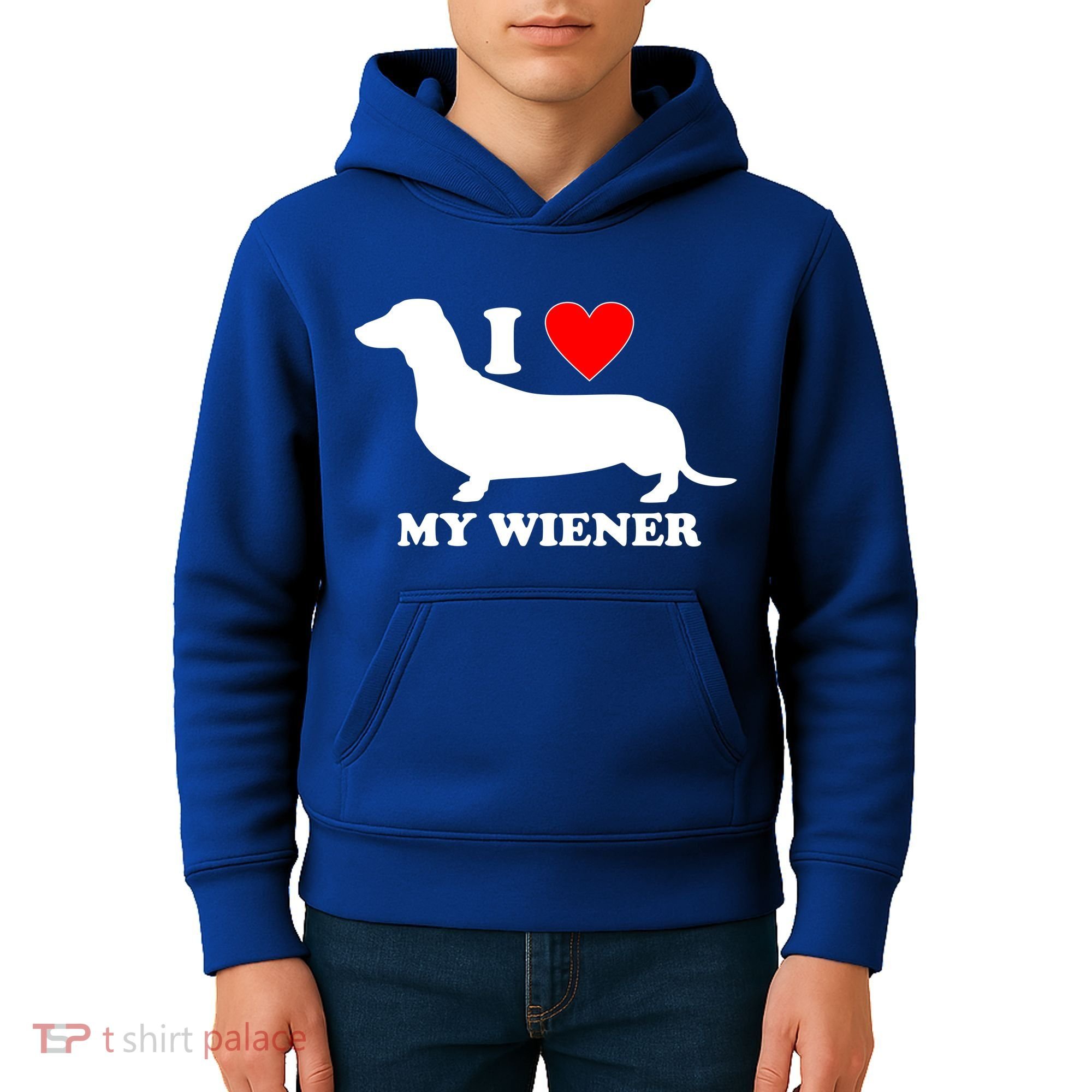I Love My Wiener Kids Hoodie