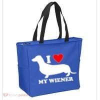 I Love My Wiener Tote Bag thumb 2