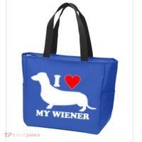 I Love My Wiener Tote Bag thumb 3