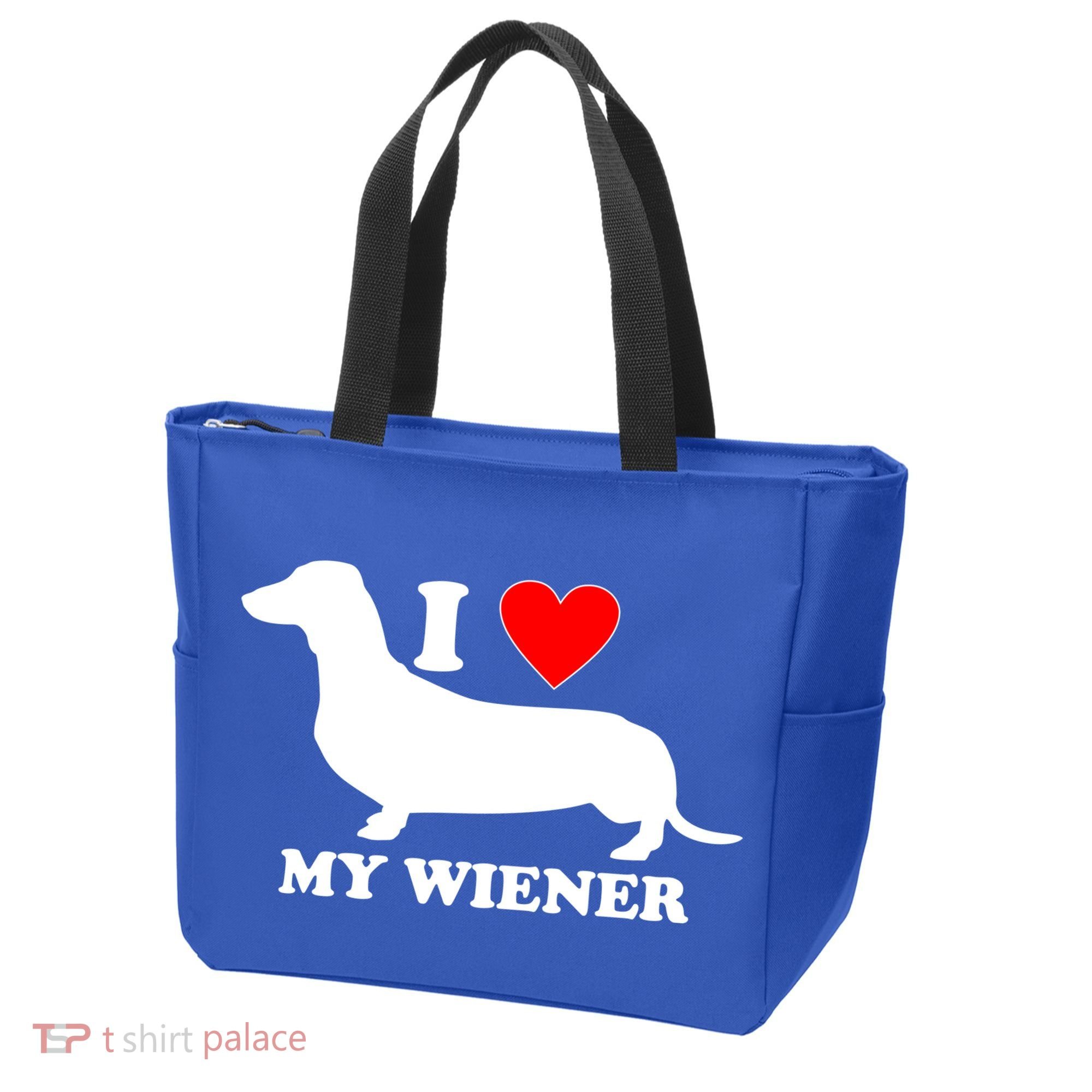 I Love My Wiener Tote Bag