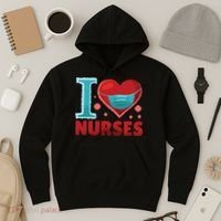 I Love Nurses Hoodie thumb 3