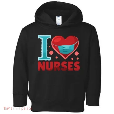 I Love Nurses Toddler Hoodie
