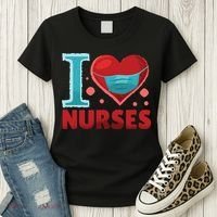 I Love Nurses Women's T-Shirt thumb 3