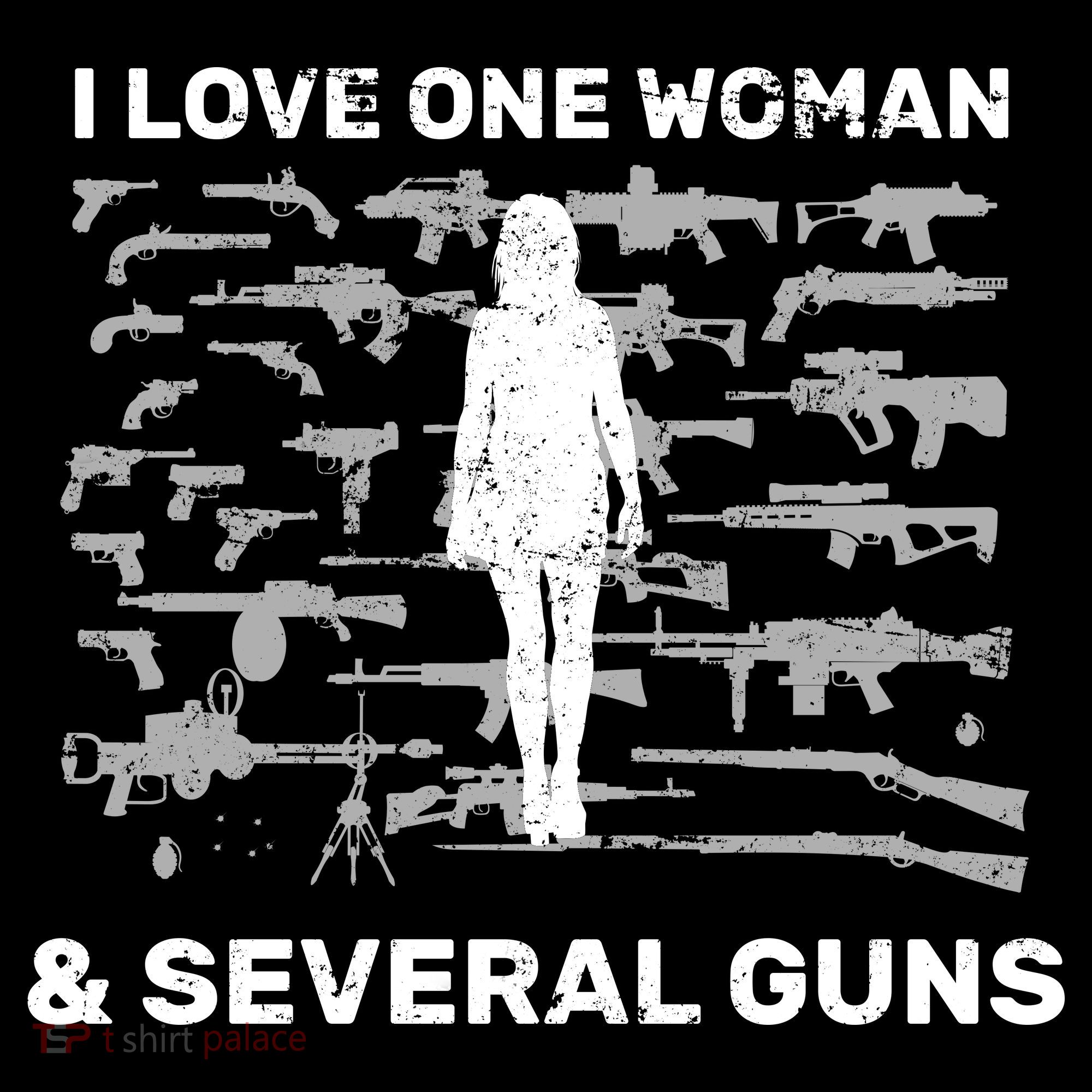 I Love One Woman and Several Guns Women's Hoodie
