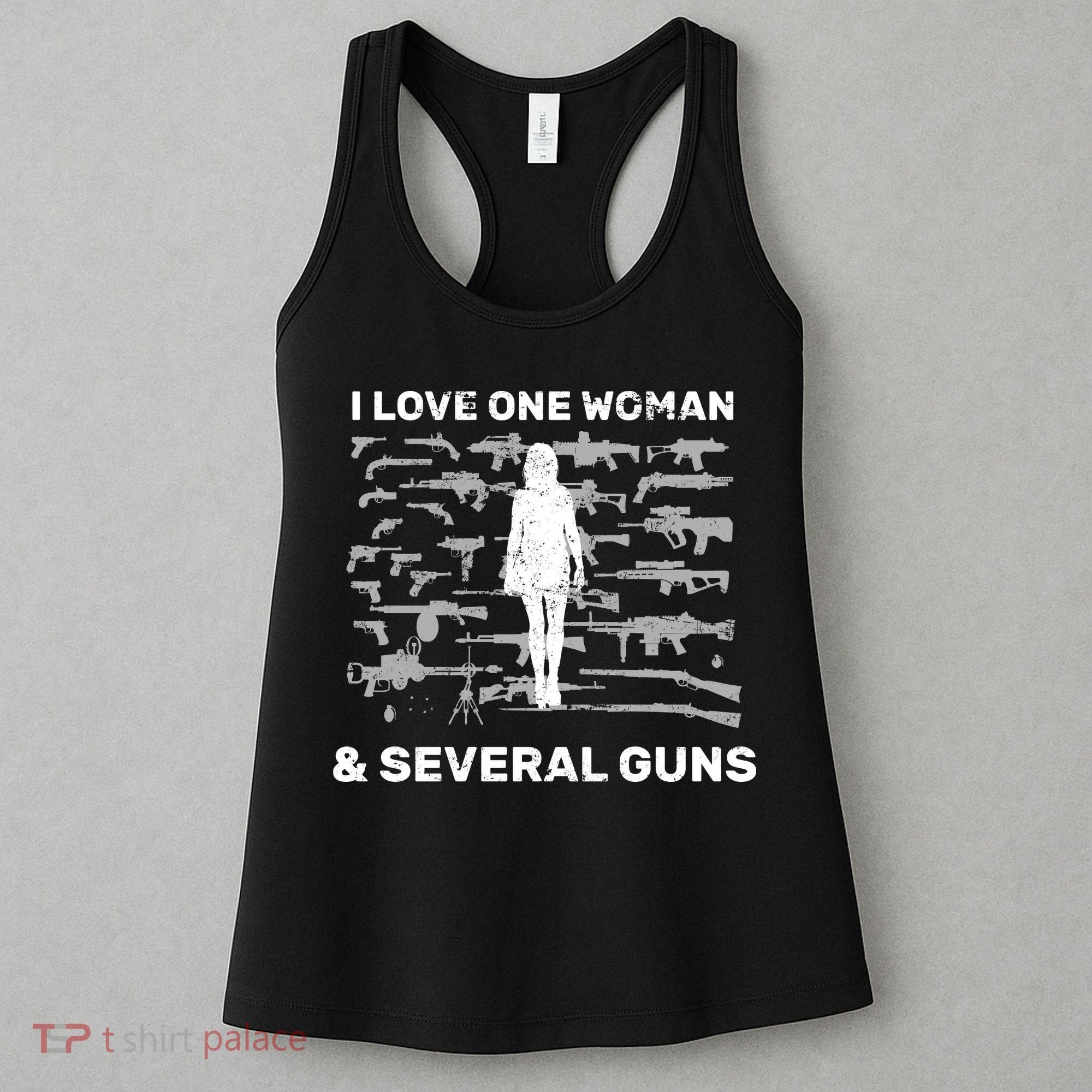 I Love One Woman and Several Guns Women's Tank Top