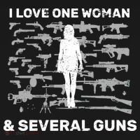 I Love One Woman and Several Guns Women's Tank Top thumb 5