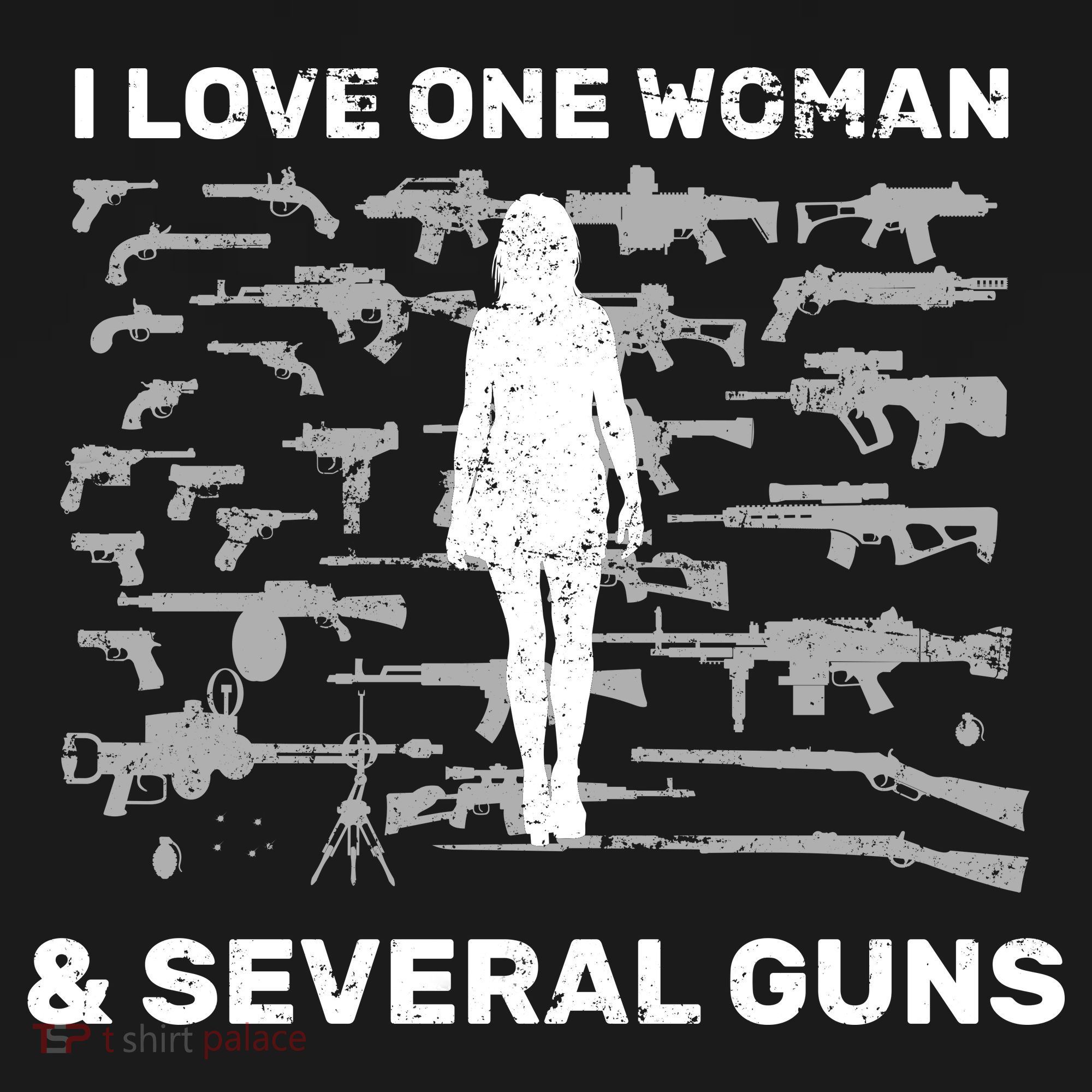 I Love One Woman and Several Guns Visor