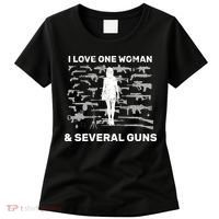 I Love One Woman and Several Guns Women's T-Shirt thumb 0