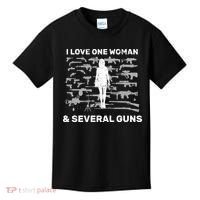I Love One Woman and Several Guns Kids T-Shirt thumb 0