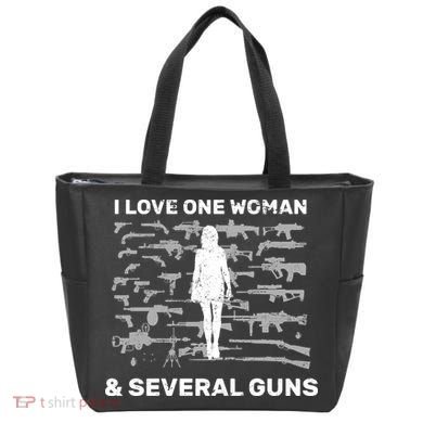 I Love One Woman and Several Guns Tote Bag