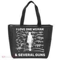 I Love One Woman and Several Guns Tote Bag thumb 0