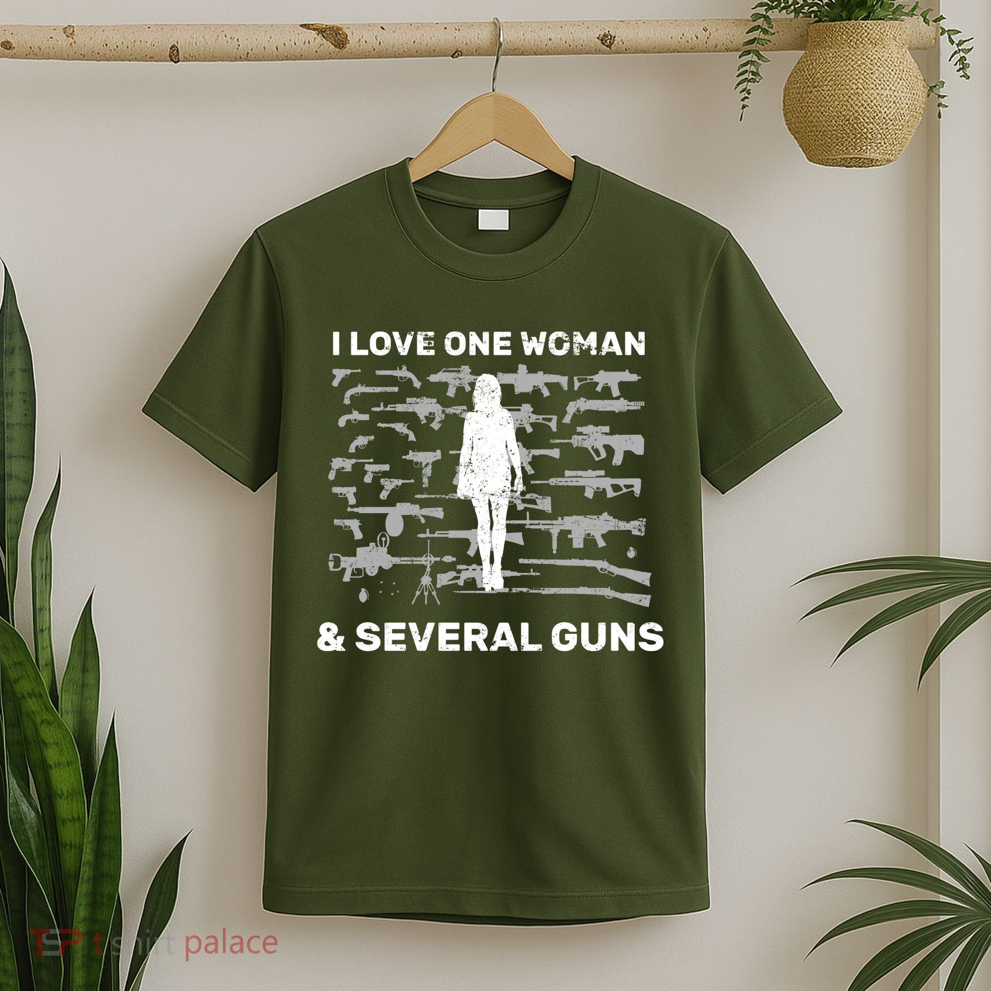 I Love One Woman and Several Guns T-Shirt