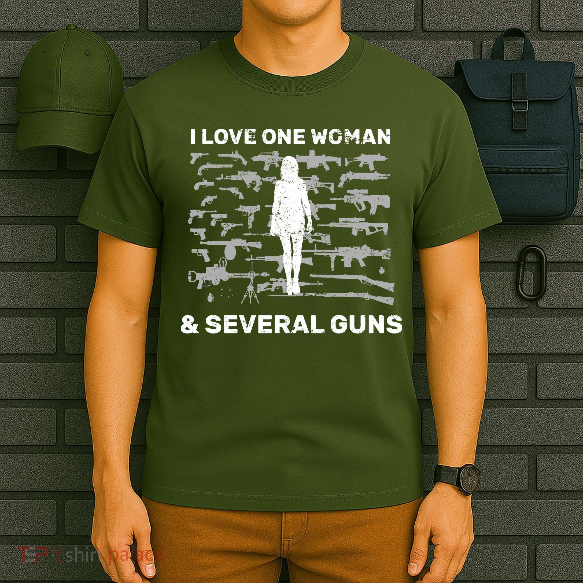 I Love One Woman and Several Guns T-Shirt