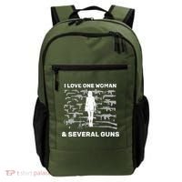 I Love One Woman and Several Guns Backpack thumb 0